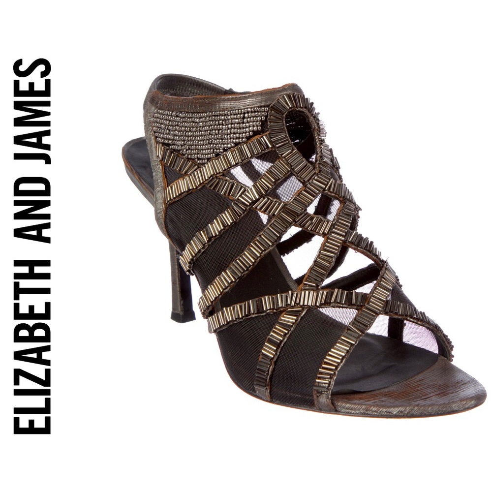 Sexy! Elizabeth and James beaded cage sandals